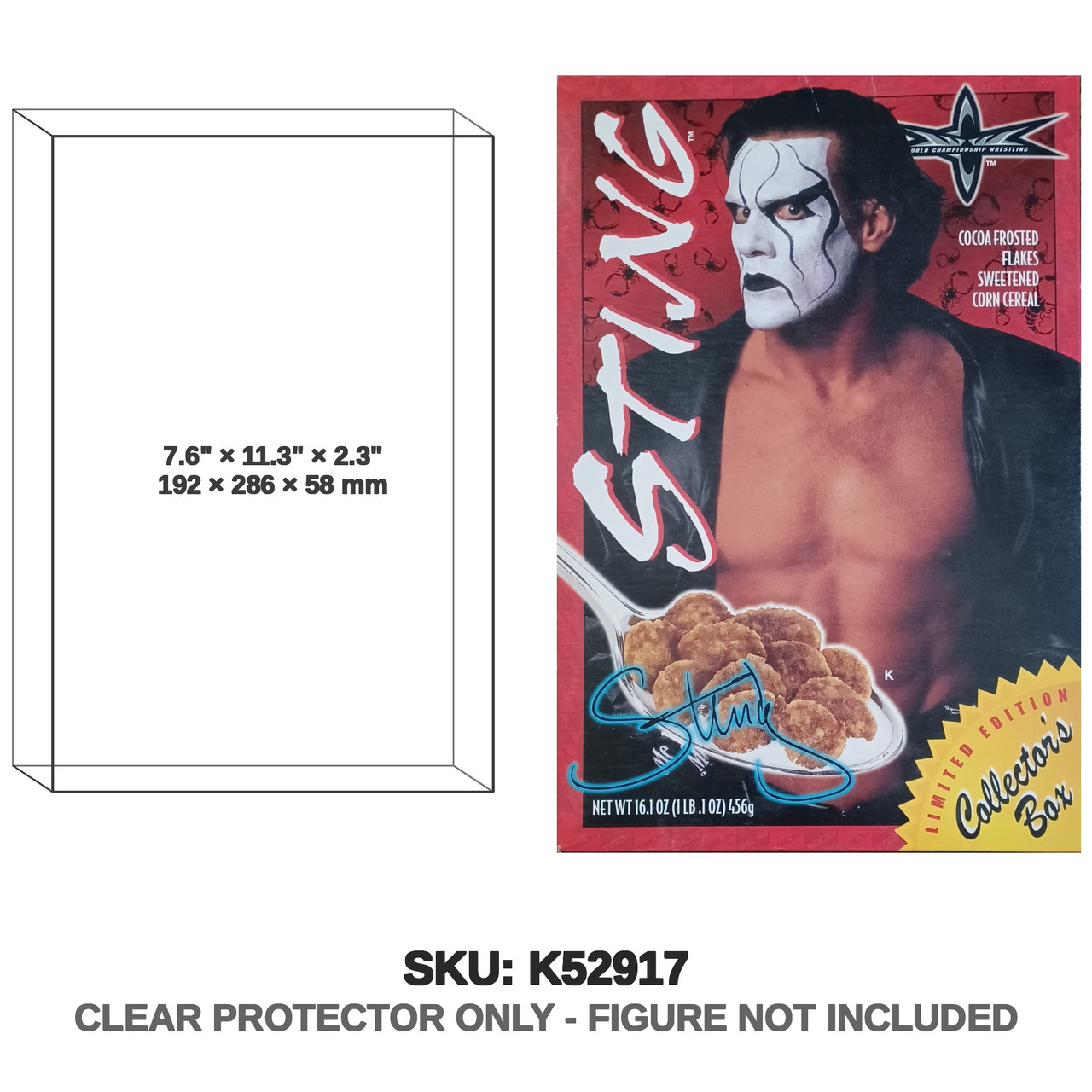WWE Sting Cereal Box Limited Edition Collector Box WWE Sting Cereal Box Limited Edition Collector Box