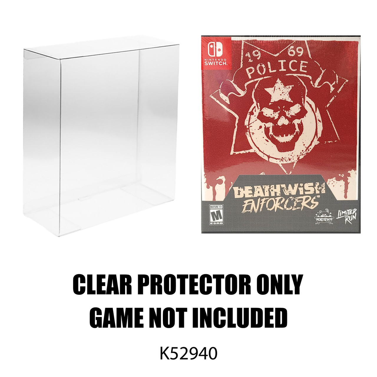 Protector For Limited Run Games Deathwish Enforcers Nintendo Switch