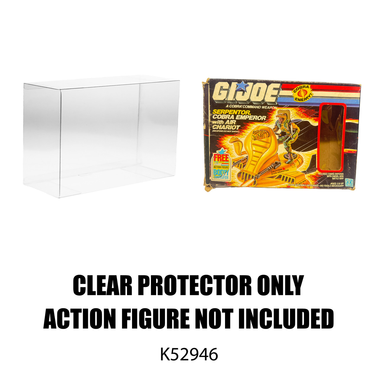 Protector For Hasbro G.I. Joe Serpentor, Cobra Emperor With Air Chariot