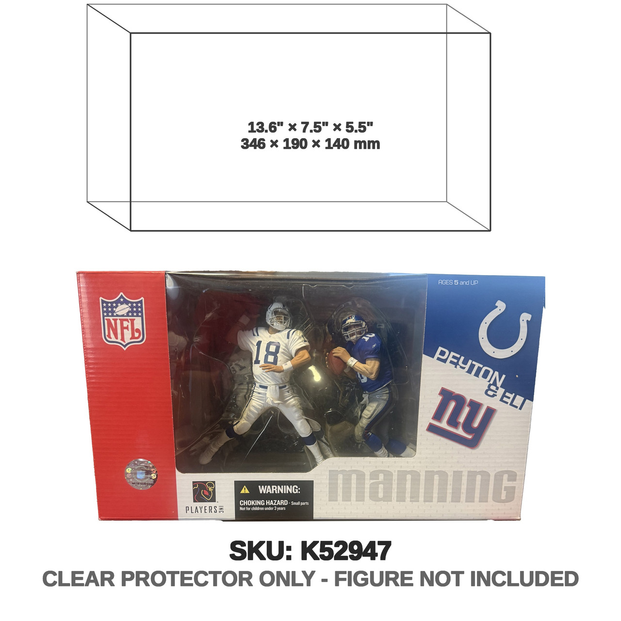 McFarlane NFL Manning Brothers Peyton & Eli 2-Pack