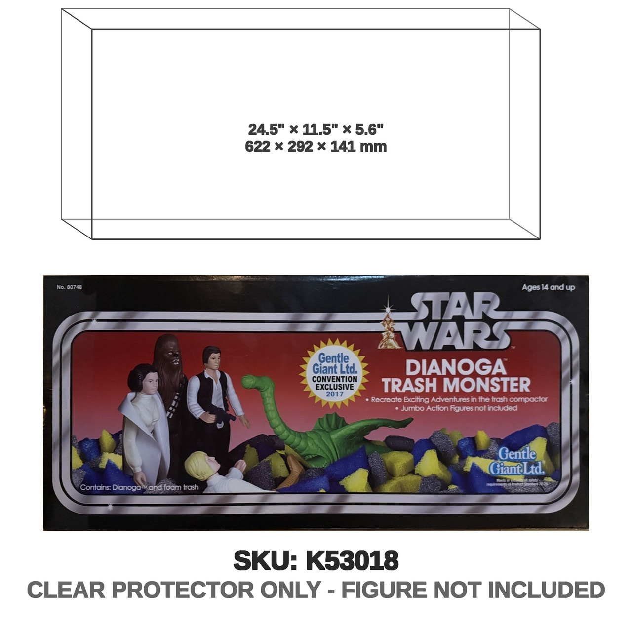 Gentle Giant Star Wars Dianoga Trash Monster 2017 Convention Exclusive