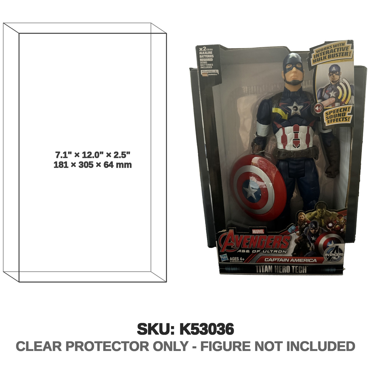 Hasbro Marvel Avegers Age Of Ultra Titan Hero Tech Captain America