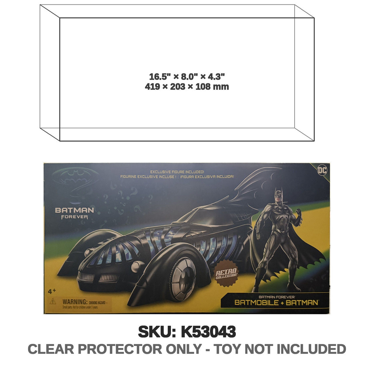DC Direct Batman Batman Forever Batmobile and Batman