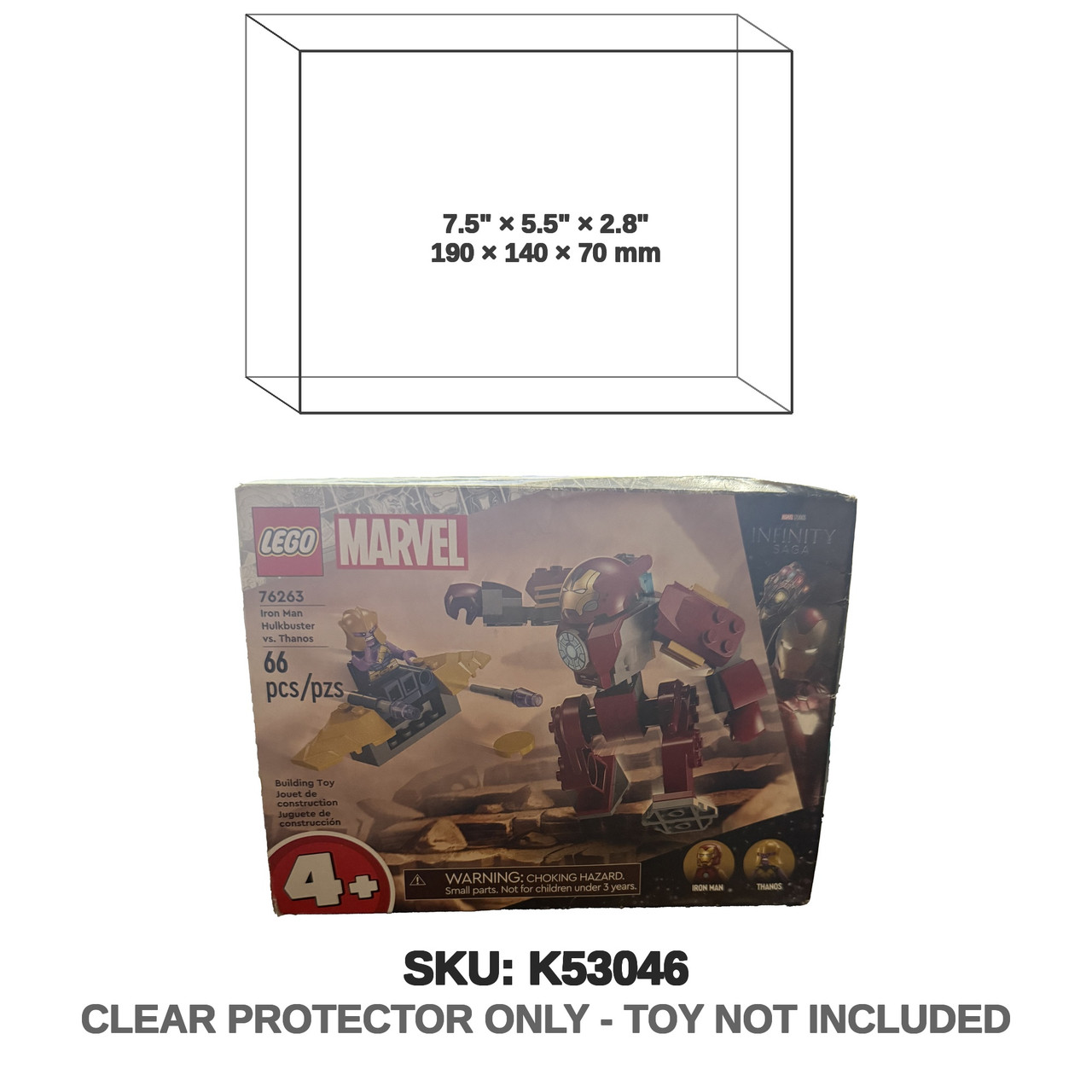 LEGO Marvel Infinity Saga Iron Man & Thanos 76263