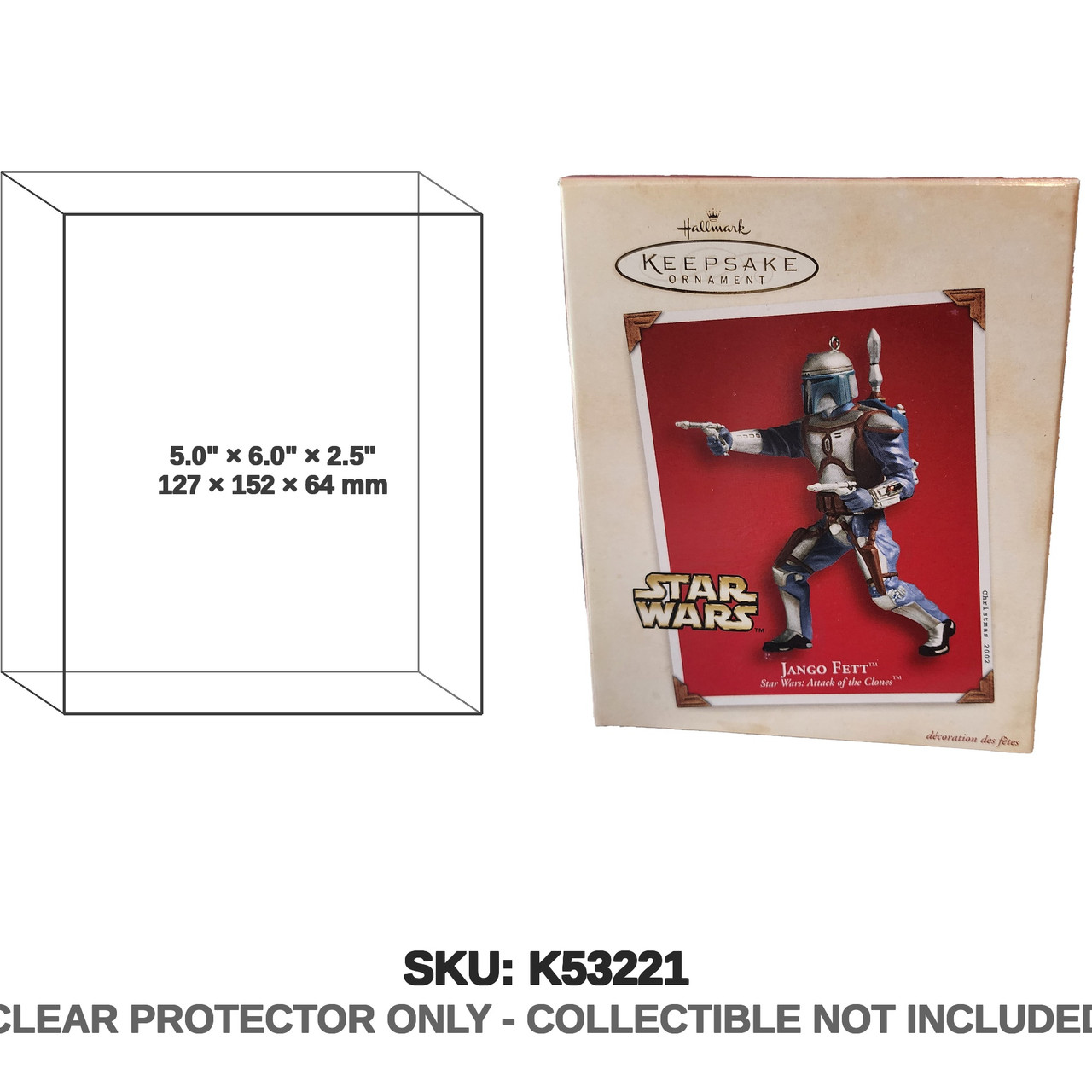 Hallmark Star Wars Keepsake Ornaments Jango Fett 2002
