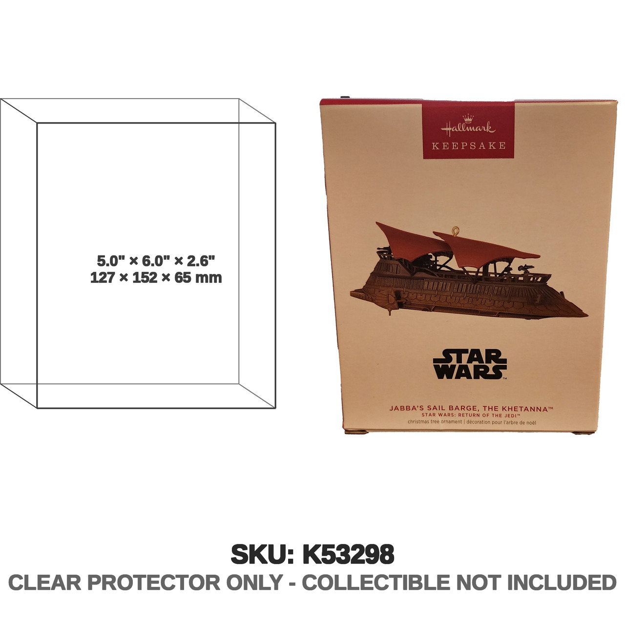 Hallmark Star Wars Keepsake Ornaments Jabba Sail Barge 2023