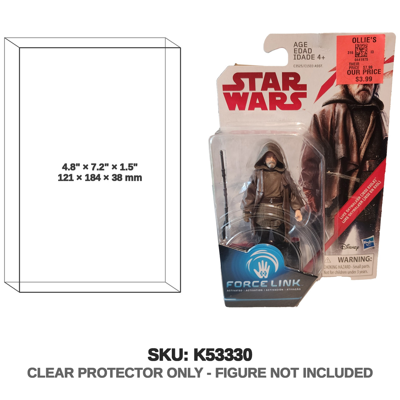 Luke Skywalker Jedi Exile Star Wars Force Link Figure
