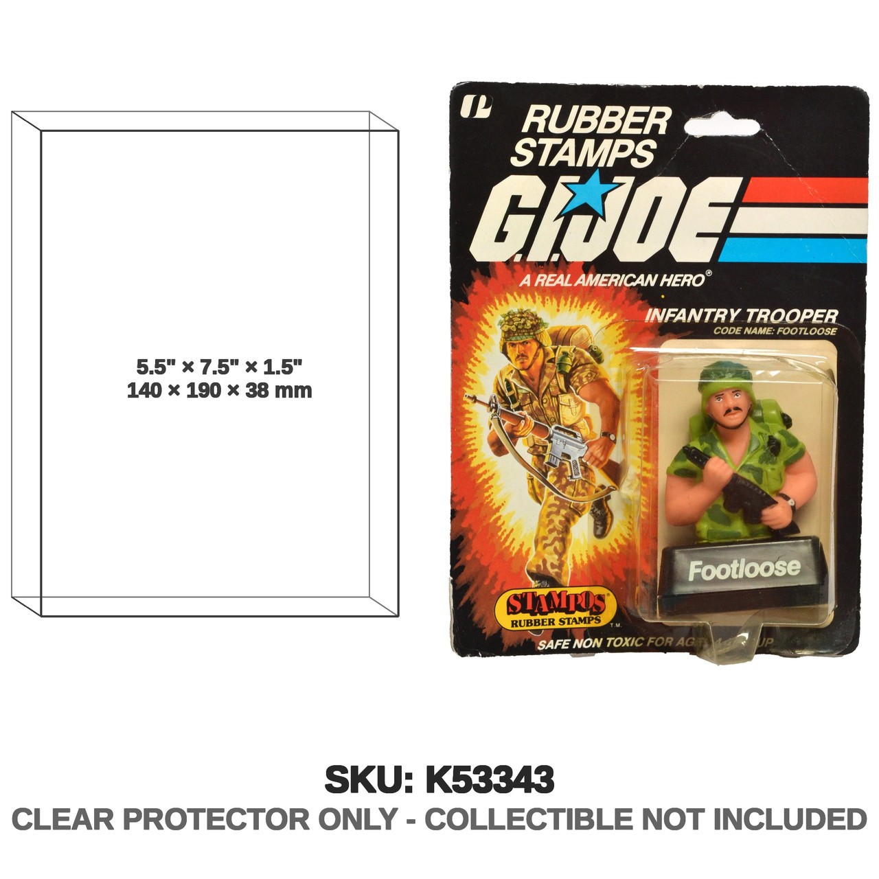 Stampos G.I. Joe Rubber Stamps Footloose