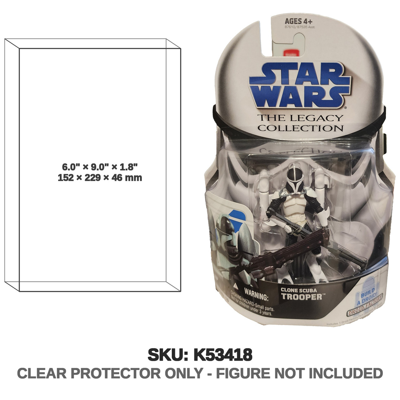 Hasbro Star Wars The Legacy Collection Clone Scuba Trooper