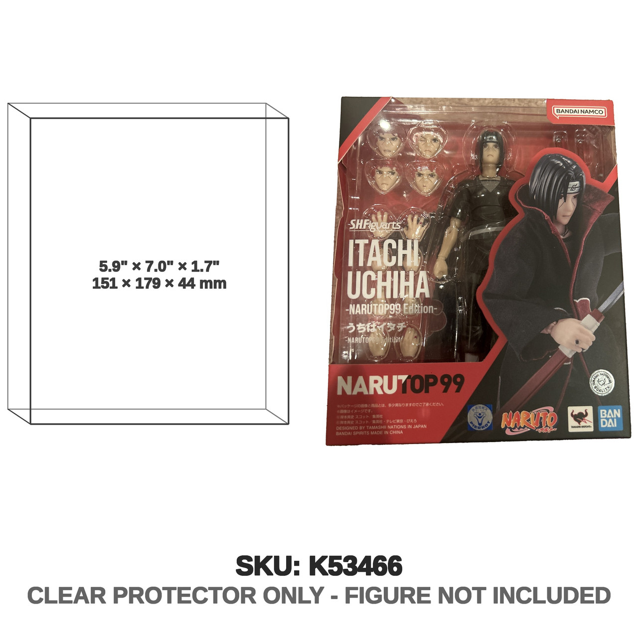 Bandai Naruto S.H.Figuarts Itachi Uchiha Narutop 99 Edition