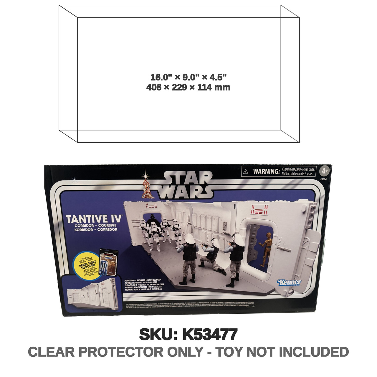 Tantive IV Corridor Star Wars Power of the Force Playset