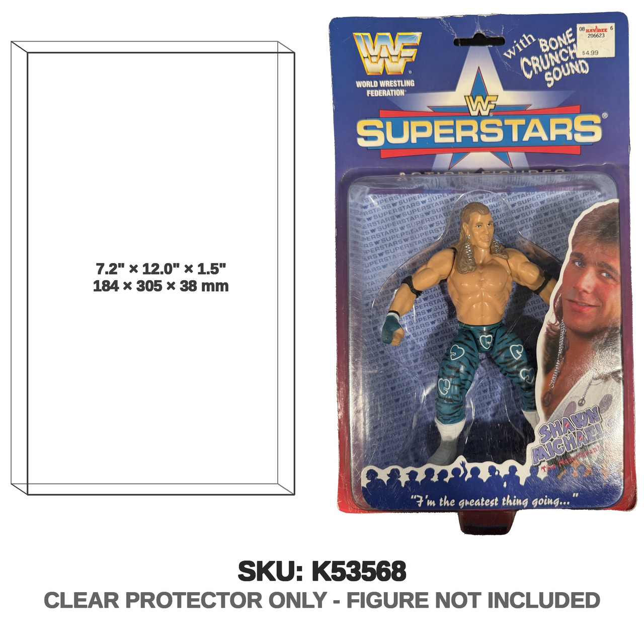 Shawn Michaels WWF Superstars Blue Figure