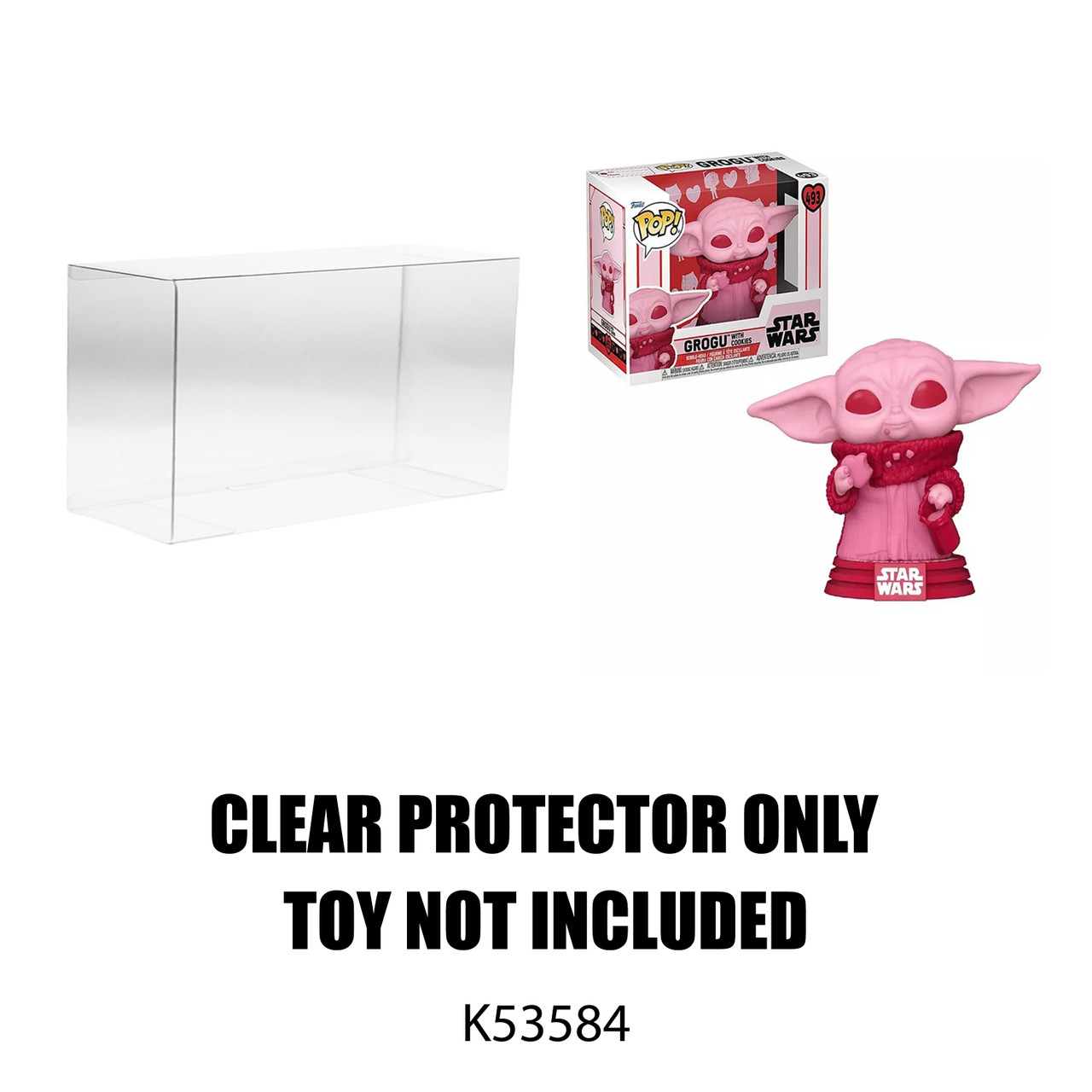 Protector For Funko Star Wars Pop Vinyl Grogu With Cookies 493