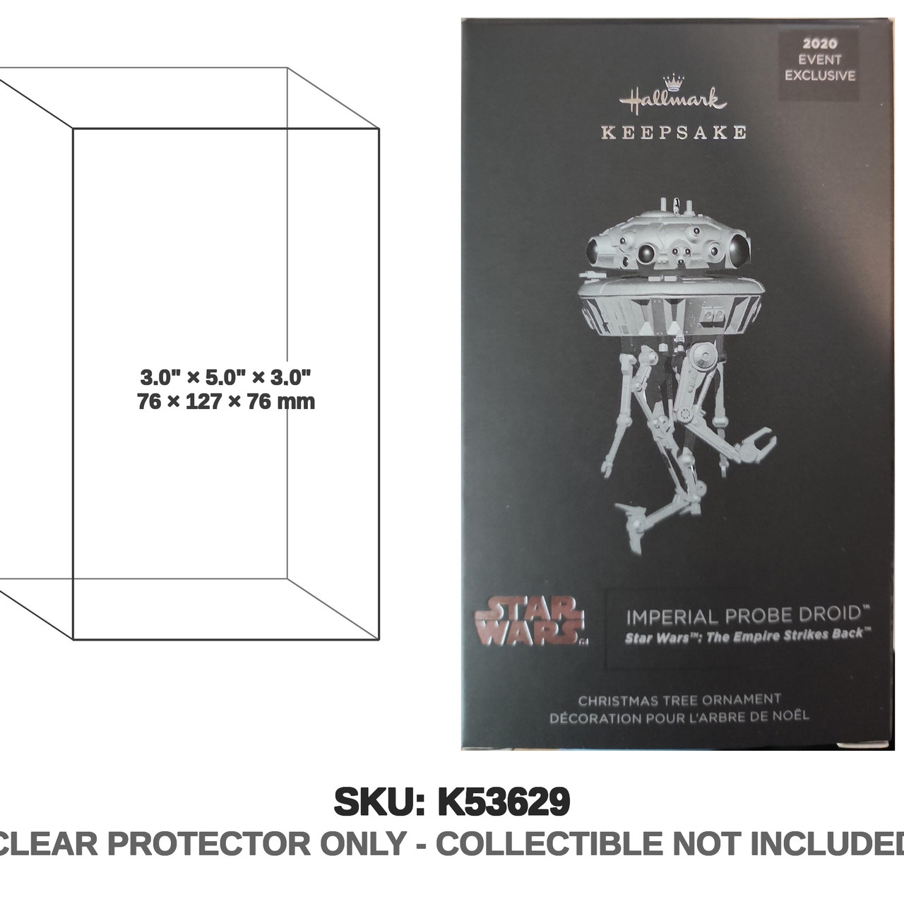 Hallmark Star Wars The Empire Strikes Back Keepsake Ornament Imperial Probe Droid 2020 Event Exclusive Hallmark Star Wars The Empire Strikes Back Keepsake Ornament Imperial Probe Droid 2020 Event Exclusive