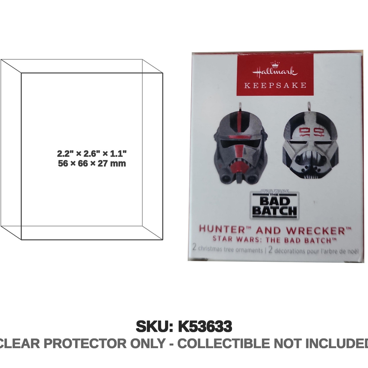 Hallmark Star Wars The Bad Batch Keepsake Ornament Hunter and Wrecker 2023