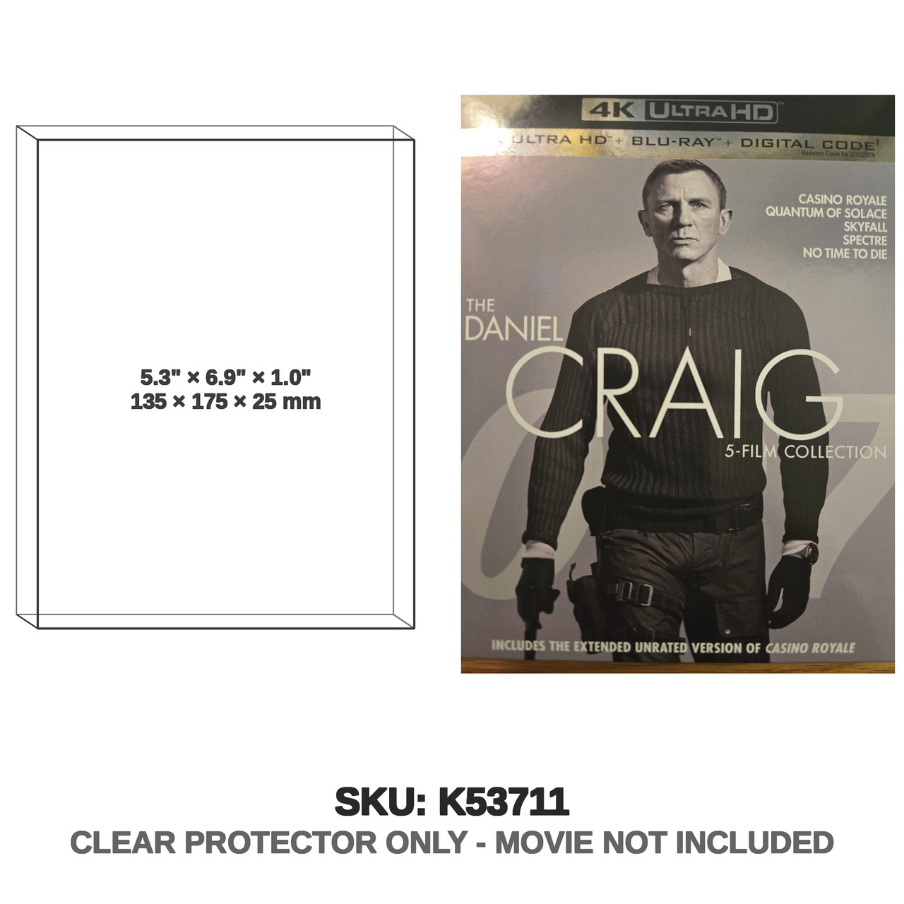 James Bond Daniel Craig Five Film Collection 4K UHD