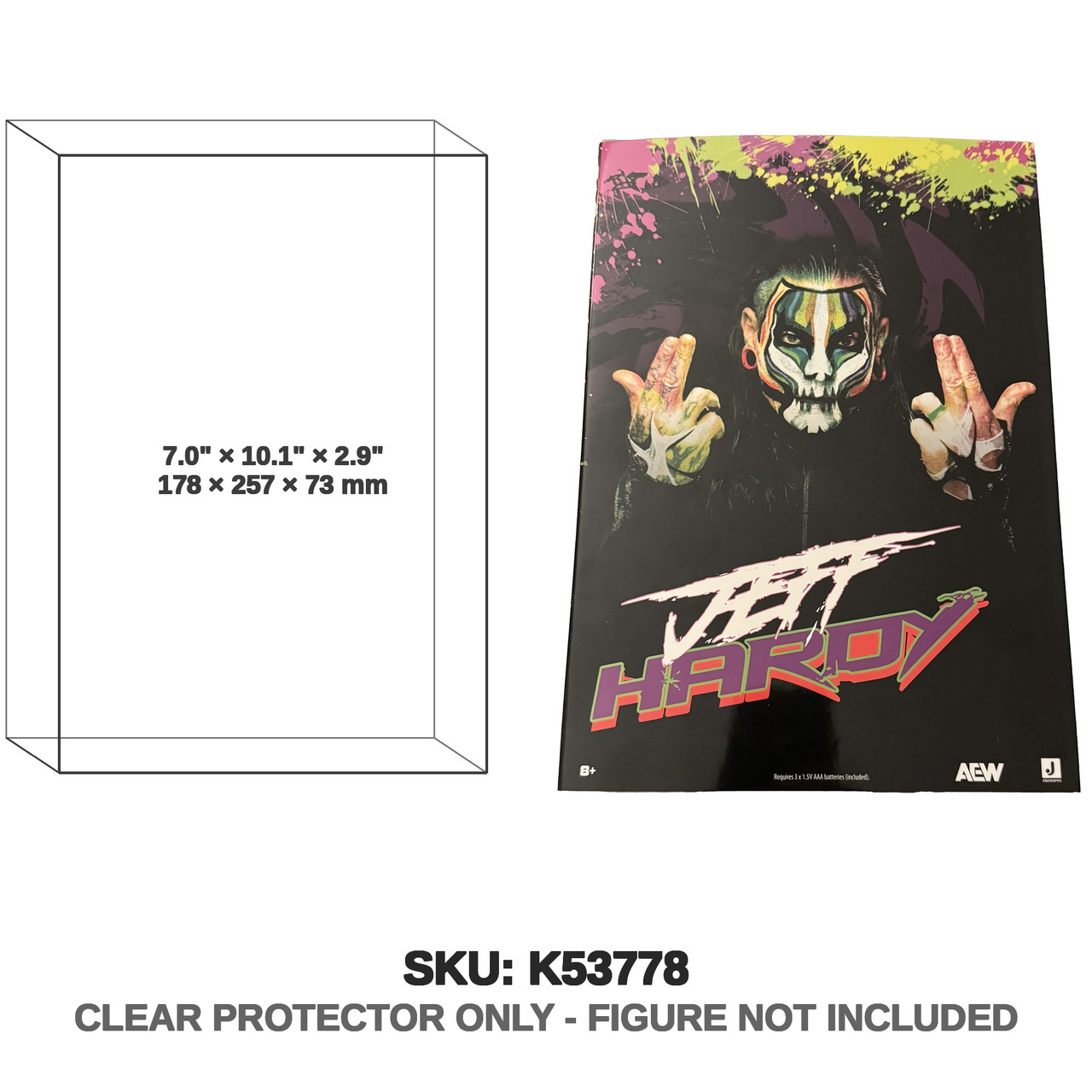 Jeff Hardy AEW Blacklight Ringside Exclusive Figure
