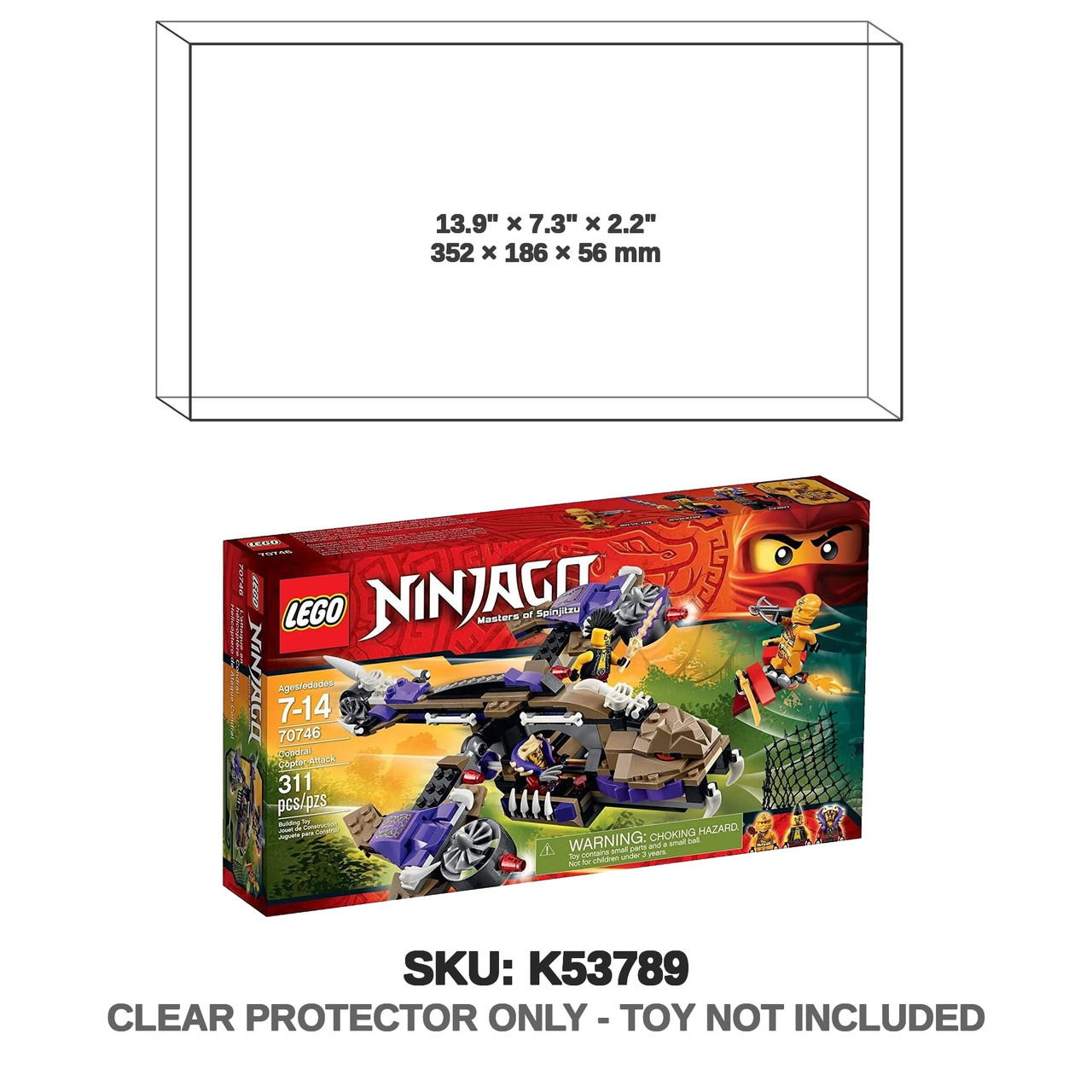 LEGO Ninjago 70746 Condrai Copter Attack Building Set