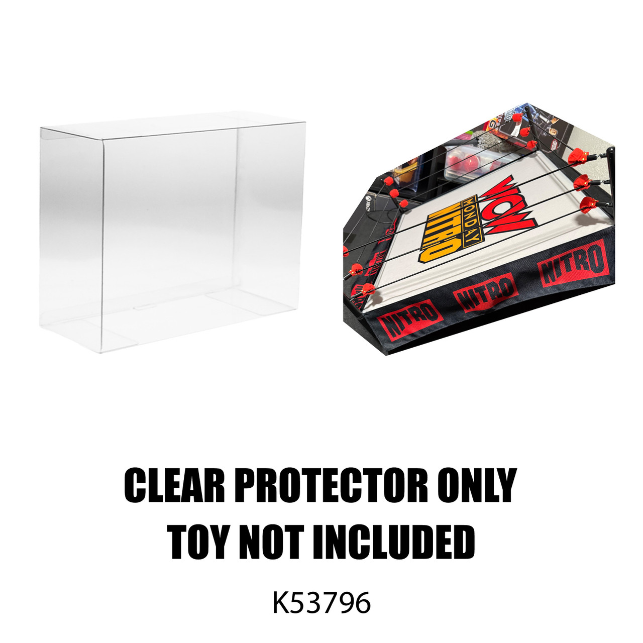 Protector For WWE WCW Nitro Wrestling Ring Eric Bischoff Action Figure Playset