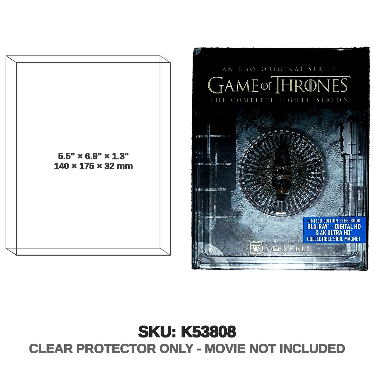 HBO Game of Thrones Limited Edition Steelbook with Collectable Sigil