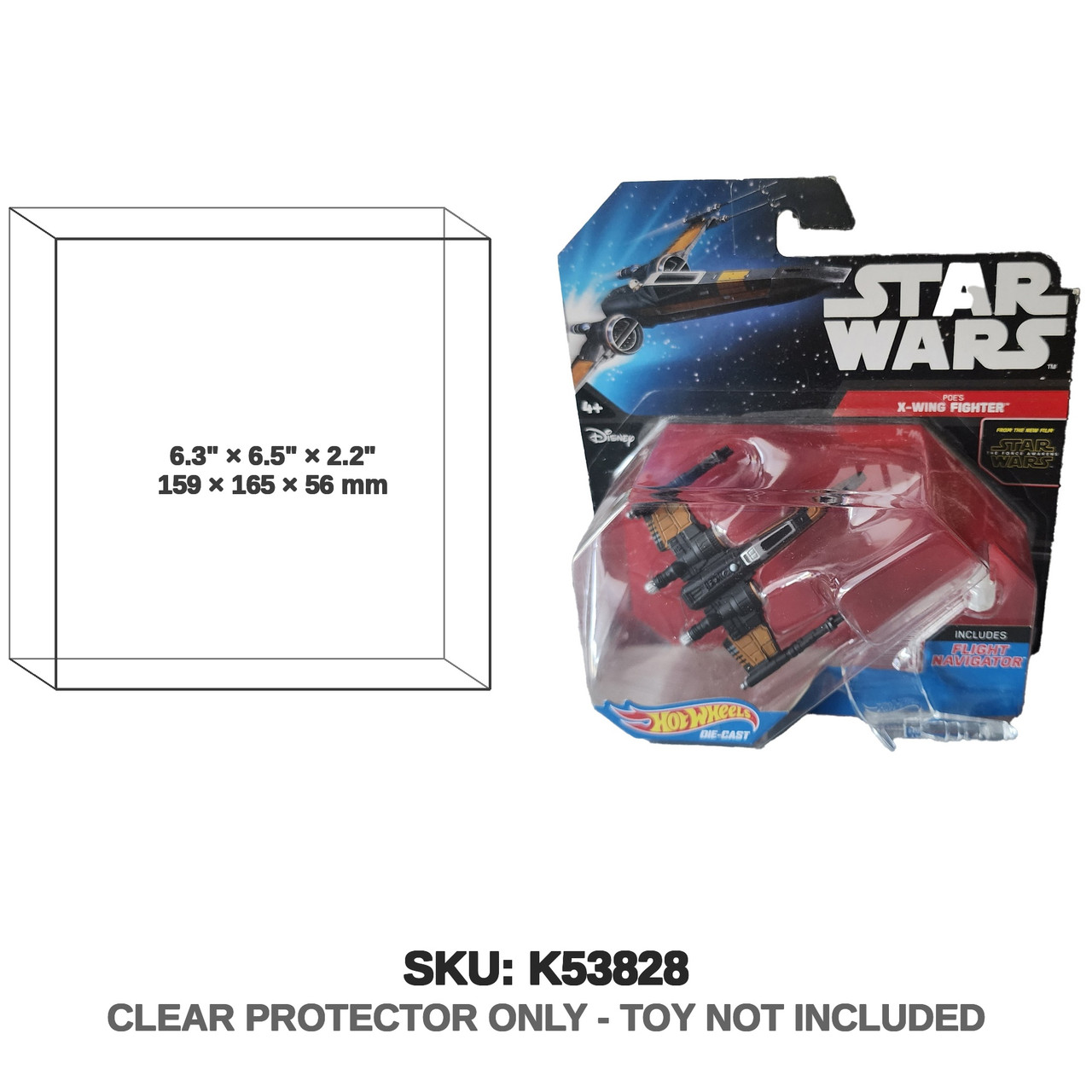 Mattel Hot Wheels Star Wars Poe's X-Wing Fighter Die Cast 2015
