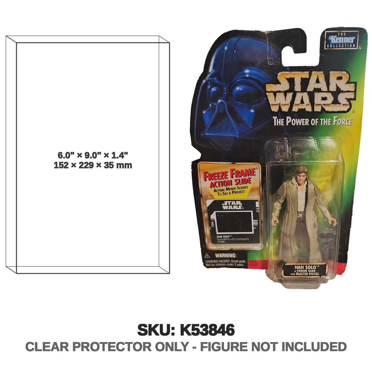 Han Solo Endor Gear Star Wars POTF Freeze Frame Figure