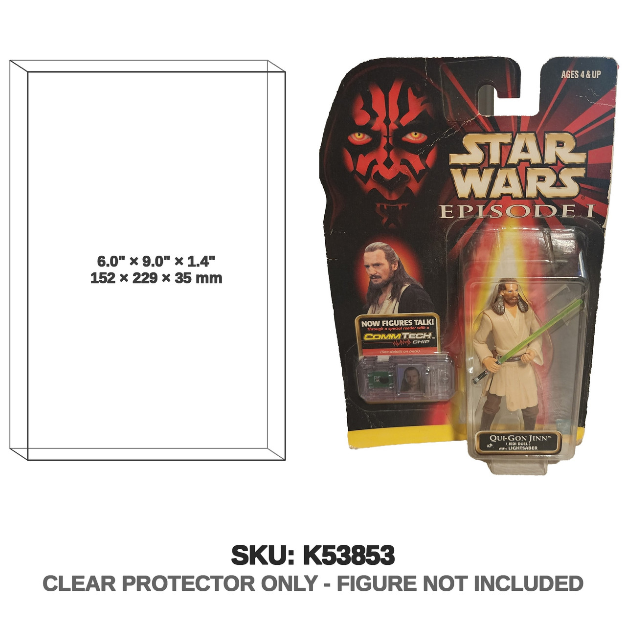Qui-Gon Jinn Star Wars Vintage Collection CommTech Figure