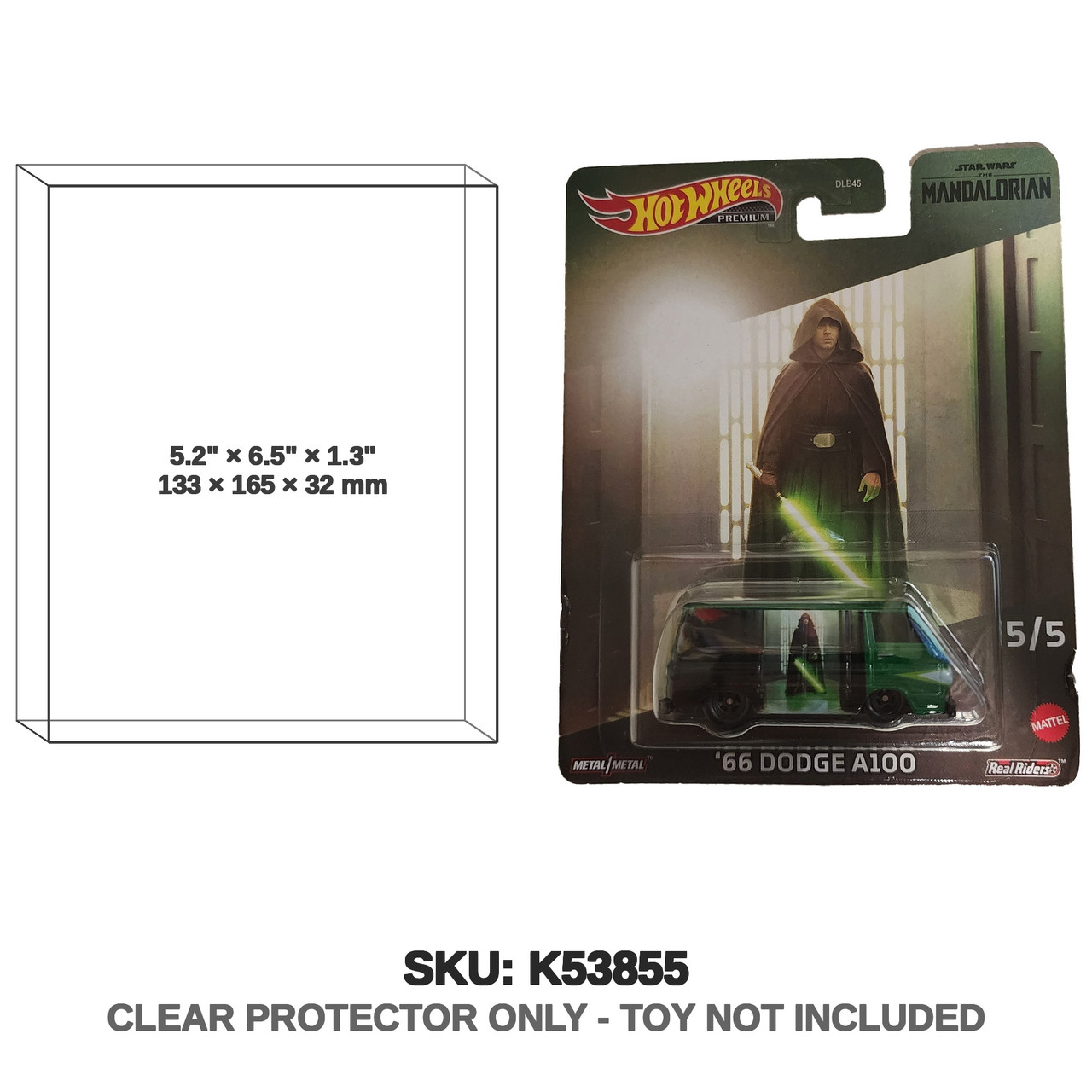 Mattel Hot Wheels Star Wars The Mandalorian 66 Dodge A100 Die Cast Vehicle
