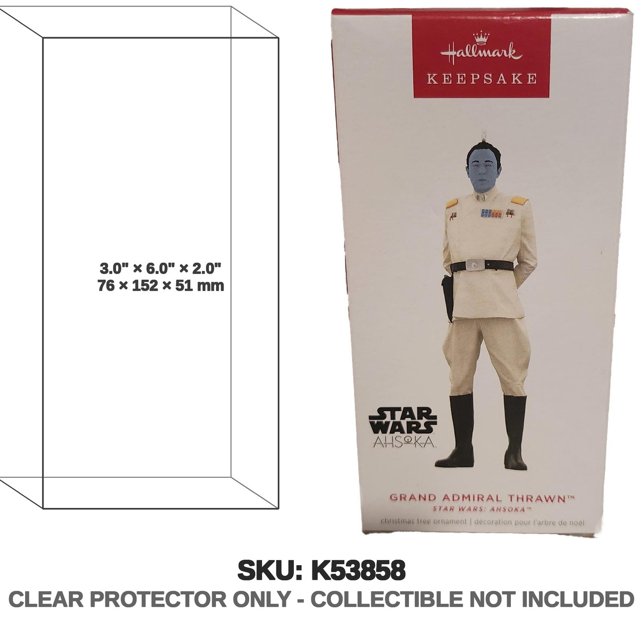 Hallmark Star Wars Keepsake Ornaments Ahsoka and Grand Admiral Thrawn 2024