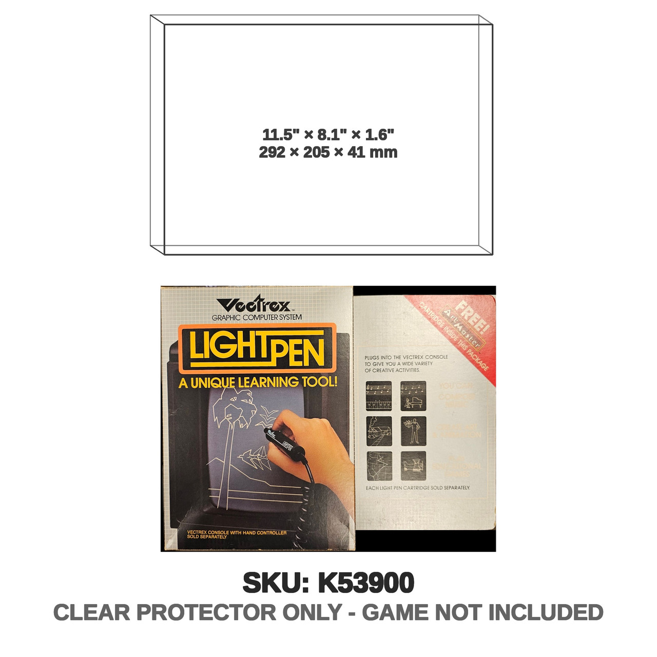 GCE Vectrex Lightpen Art Master Peripheral