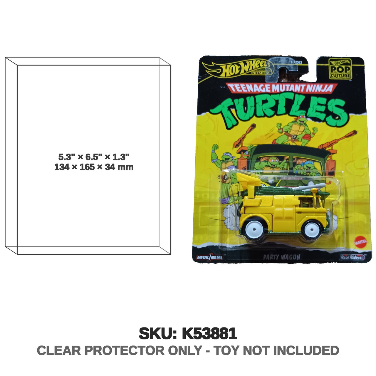 Party Wagon TMNT Hot Wheels Premium