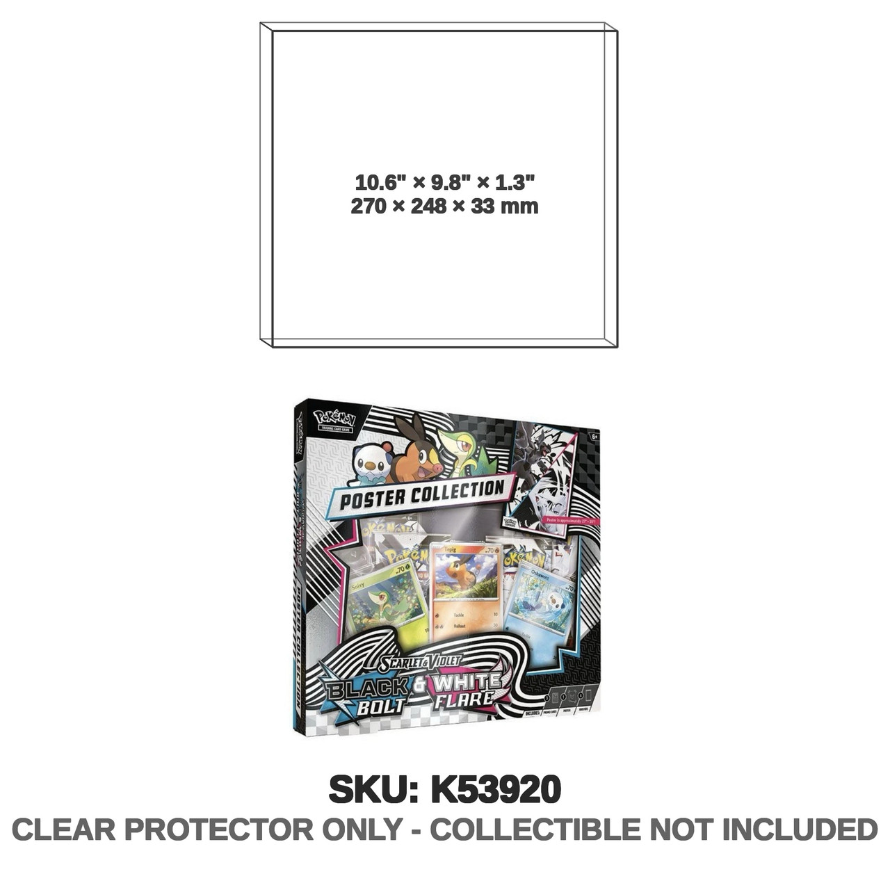 Pokemon Black Bolt & White Flare Poster Collection