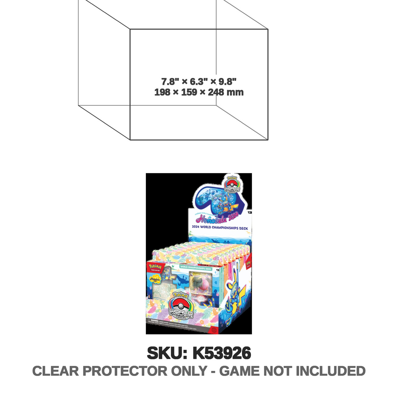 The Pokemon Company Pokemon 2024 World Championships Deck Display Box