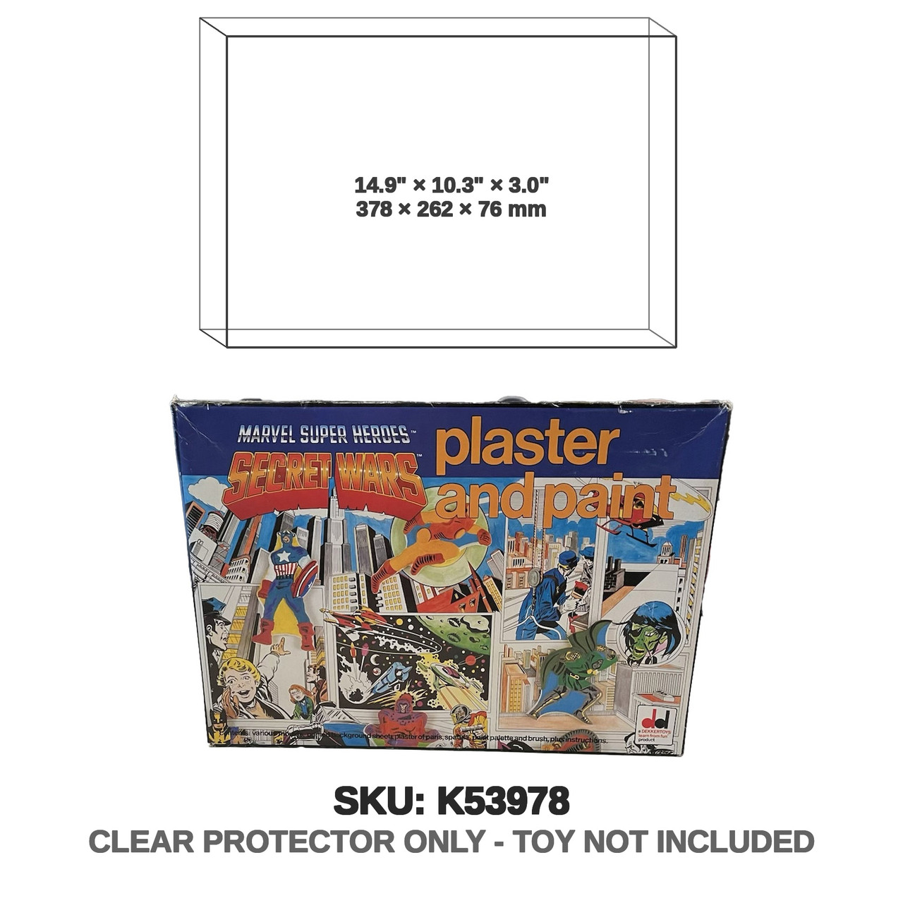 Dekker Toys Marvel Secret Wars Plaster and Paint Set