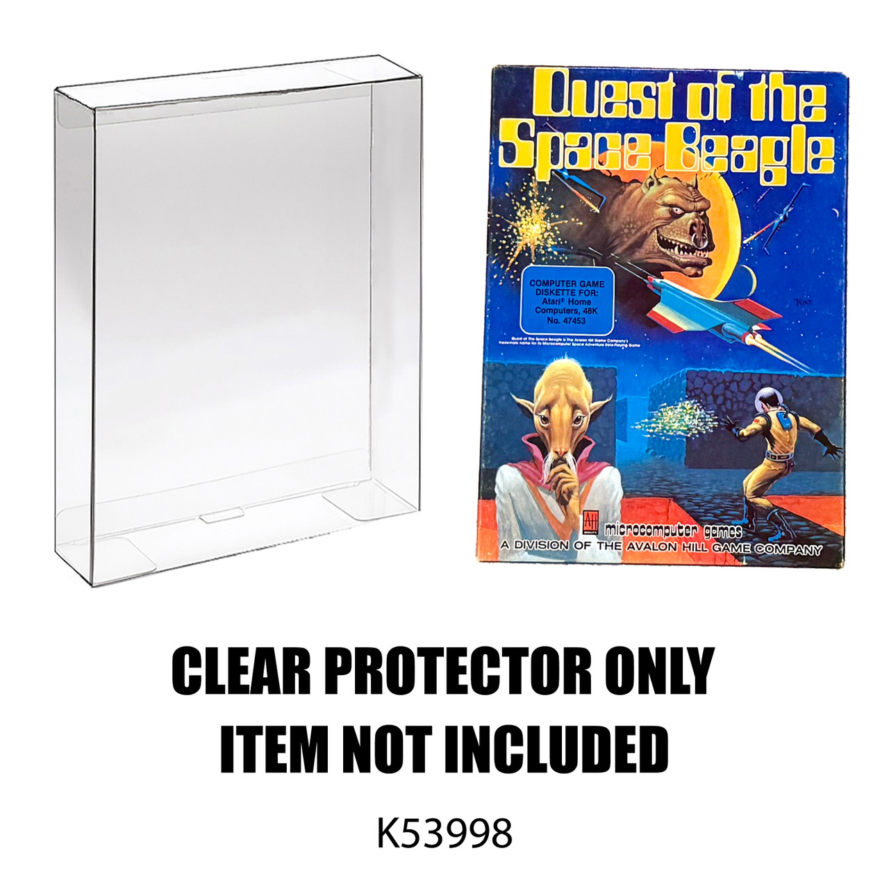 Protector For Classic Computer Game Box Protector Bookshelf Size Standard