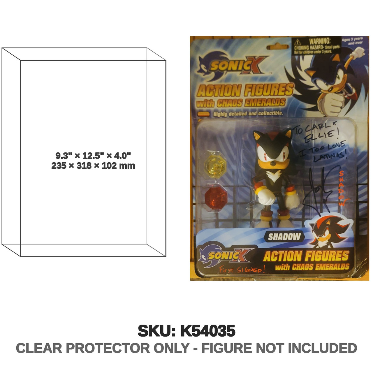 Shadow Sonic X with Chaos Emeralds Figure