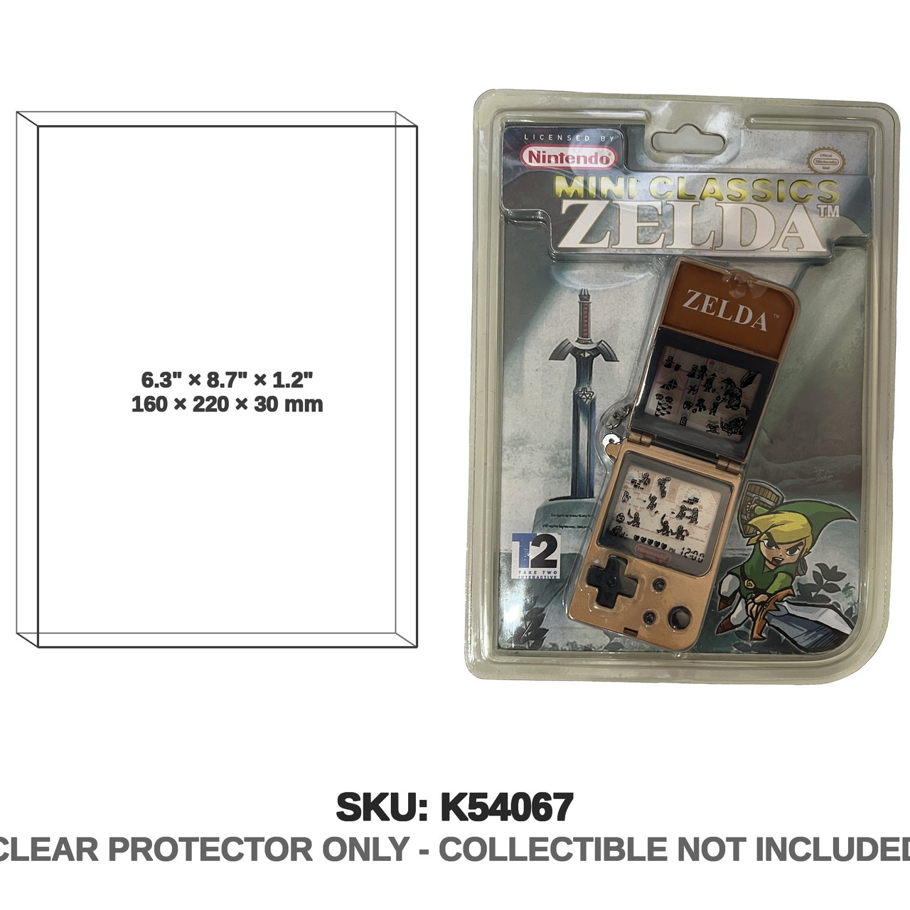 Zelda Game and Watch Keychain Green Box