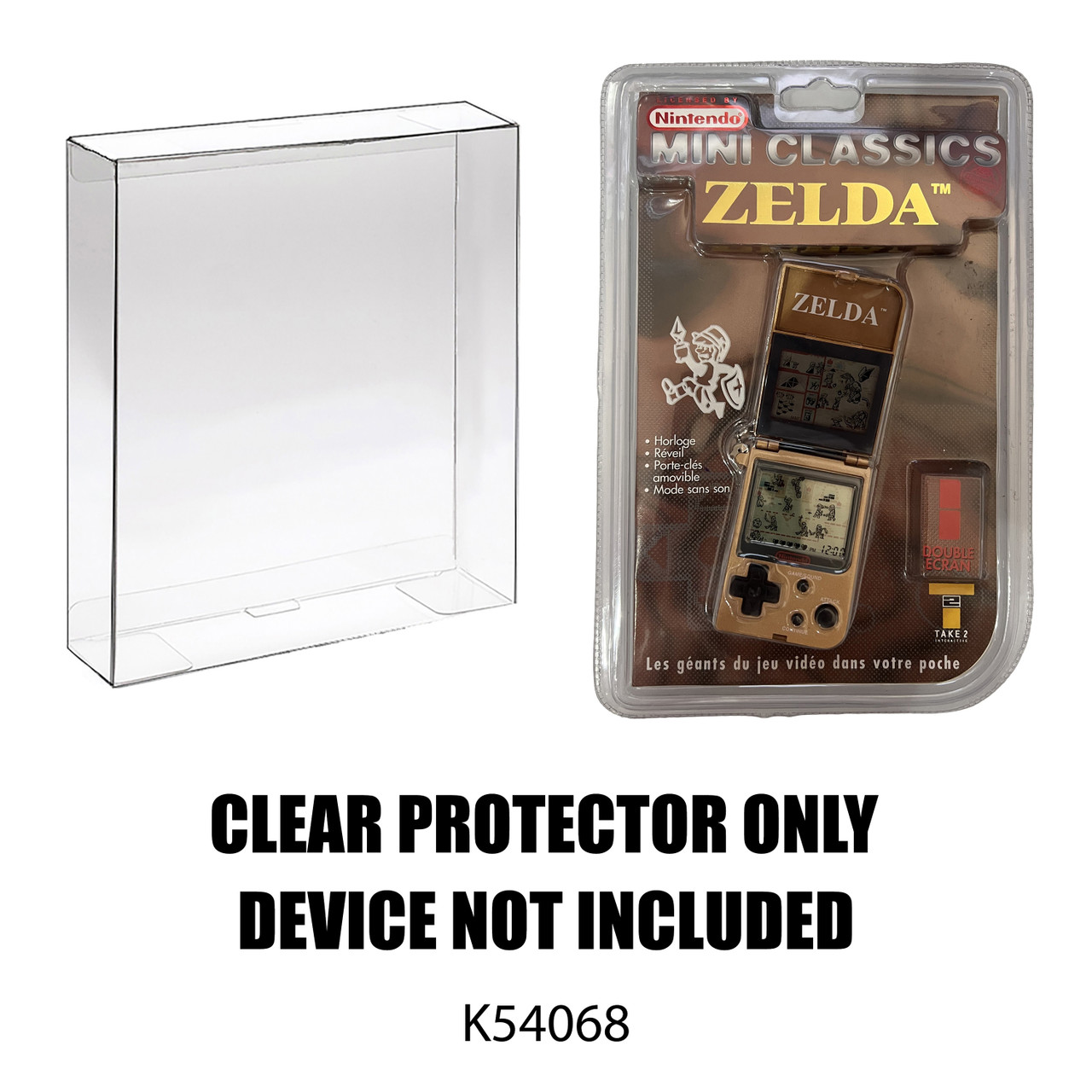Protector For Nintendo Legend of Zelda Game and Watch Keychain Brown Box