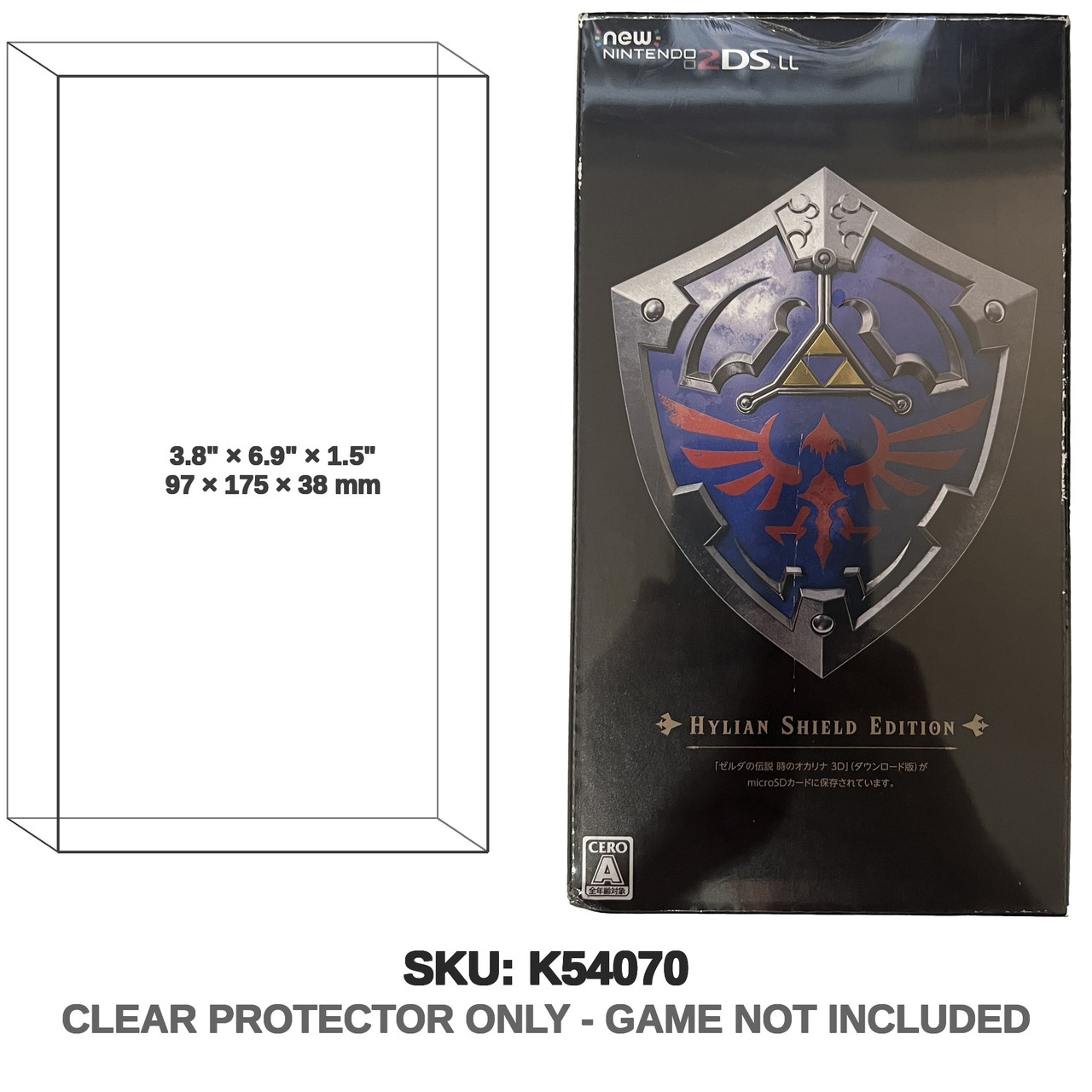 Hylian Shield Edition Zelda 2DS LL Console Japanese