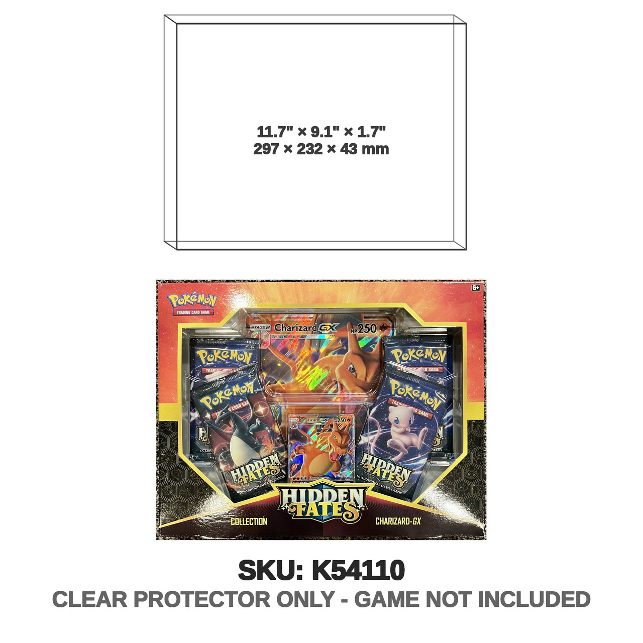 Charizard GX Pokemon Hidden Fates Collection Box