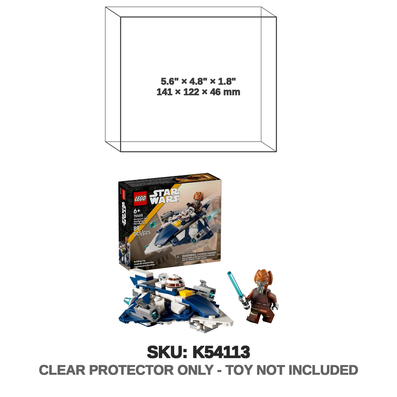 Plo Koon's Jedi Starfighter Star Wars LEGO Microfighters 75400 Set