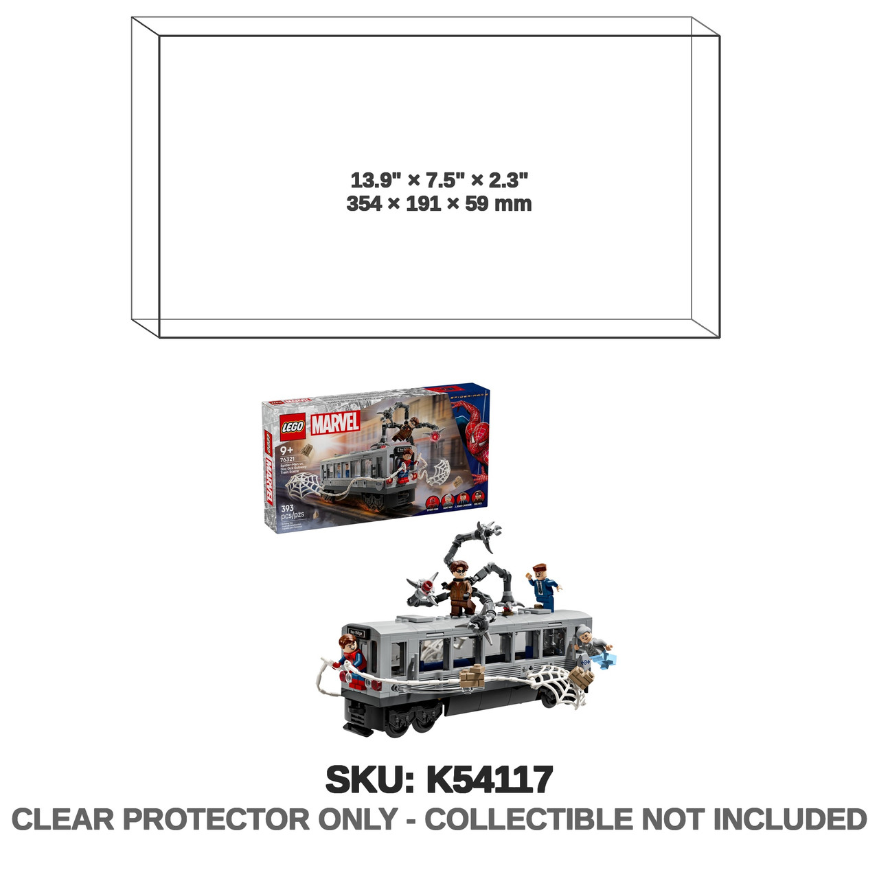 LEGO Marvel Spider Man vs Doc Ock Subway Train Scene 76321