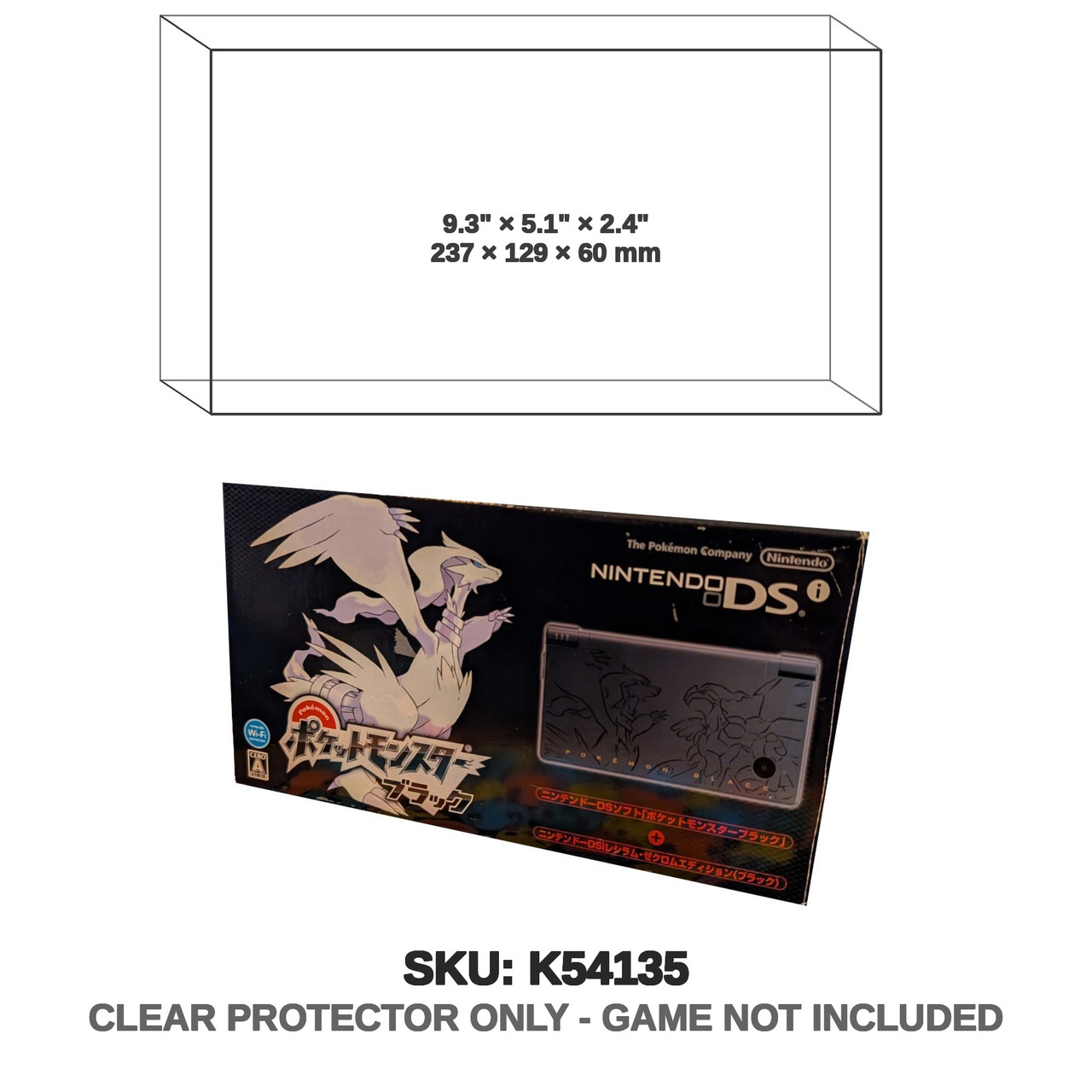 Pokemon Reshiram Zekrom Nintendo DSi Black Limited Edition