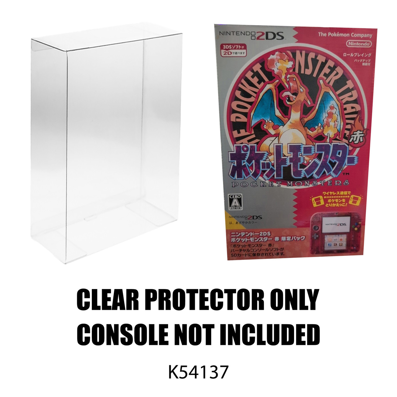 Protector For Nintendo Pokemon 2DS Console Pokemon Red Edition
