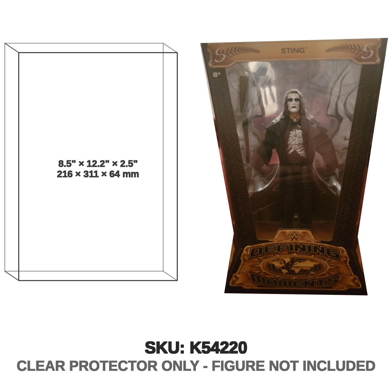 Mattel WWE Defining Moments Crow Sting Figure 2015