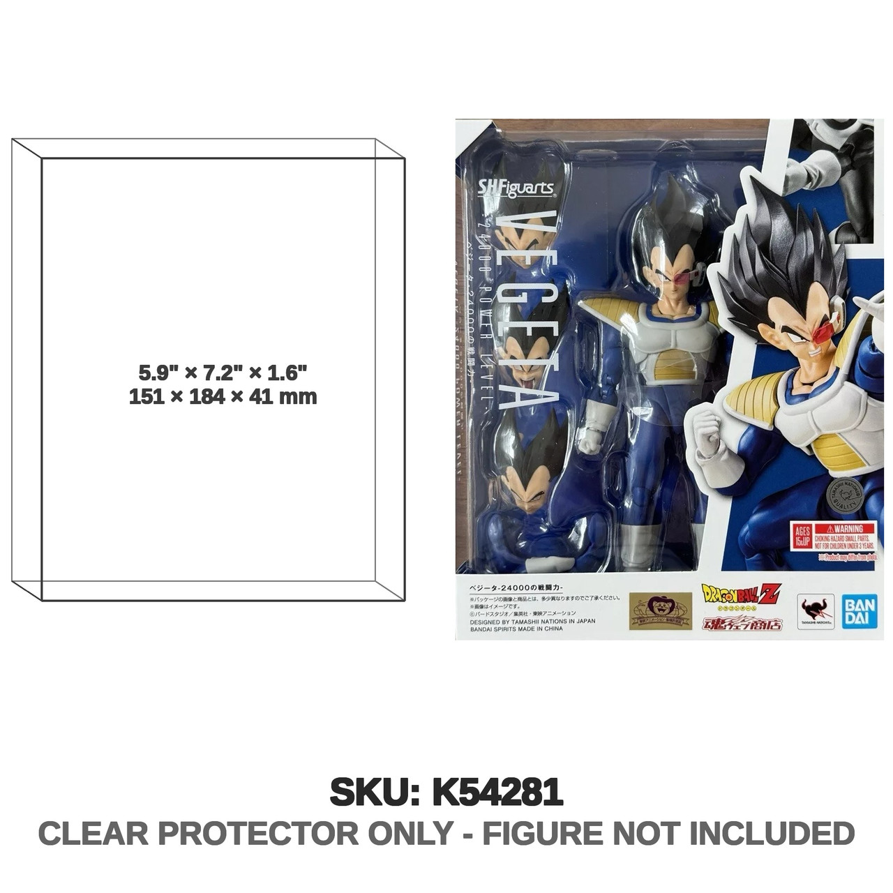 Bandai Dragon Ball SH Figuarts Vegeta 24000 Power Level Standard Edition