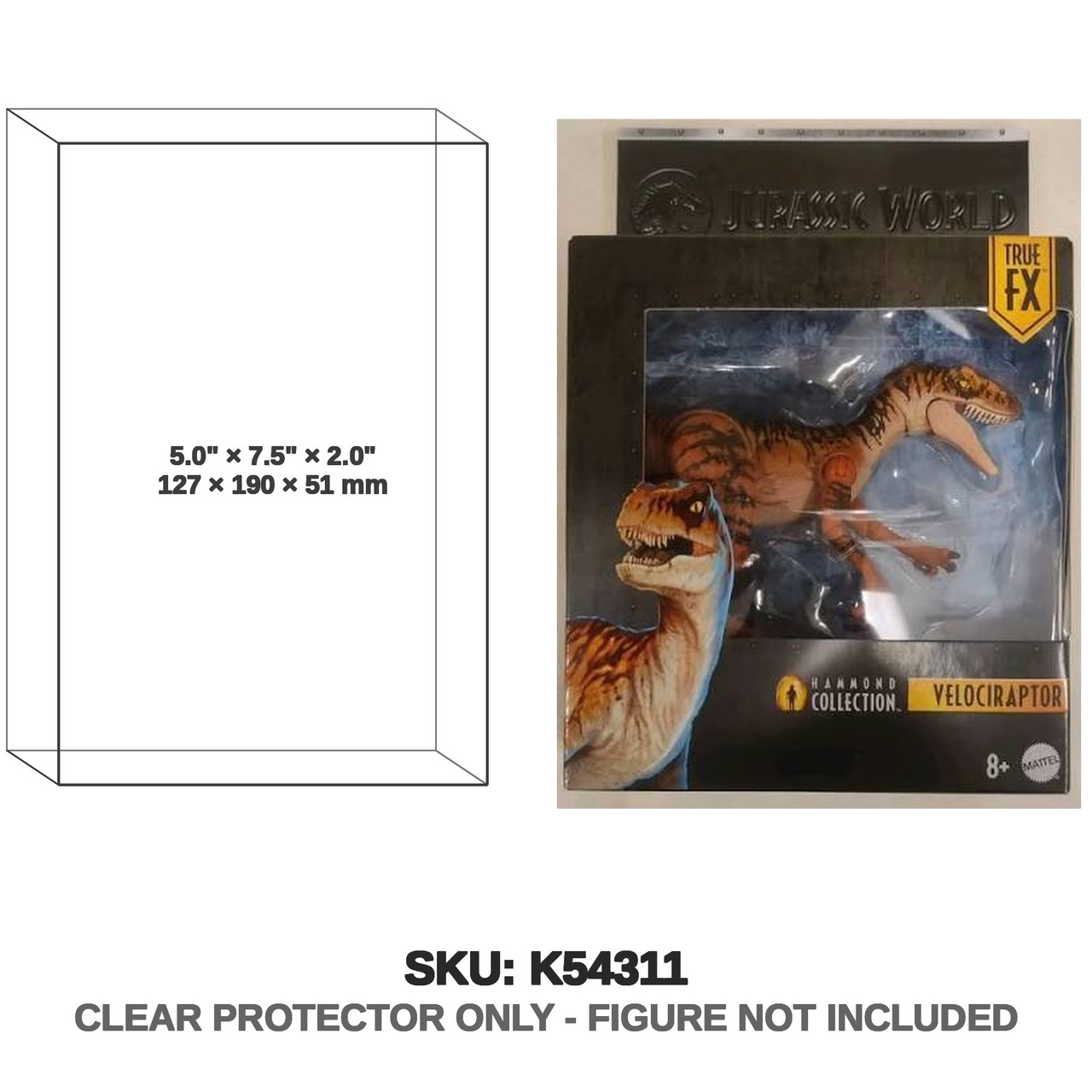 Mattel Jurassic World Hammond Collection Velociraptor Standard Edition