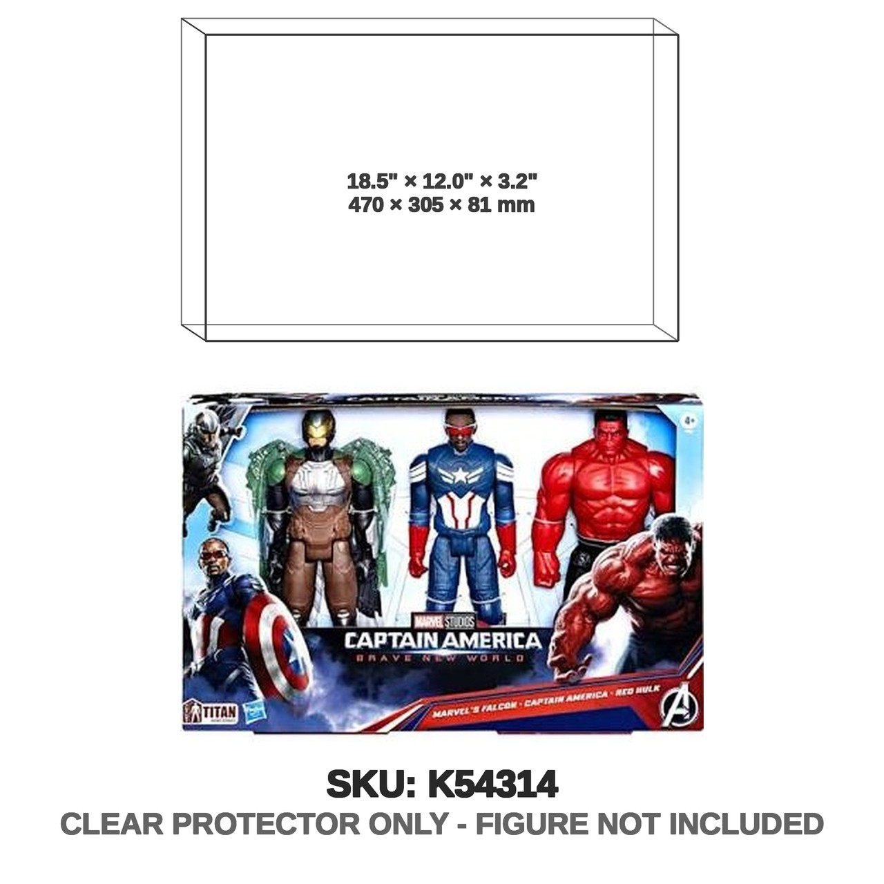 Captain America Brave New World Marvel Titan Hero Multipack