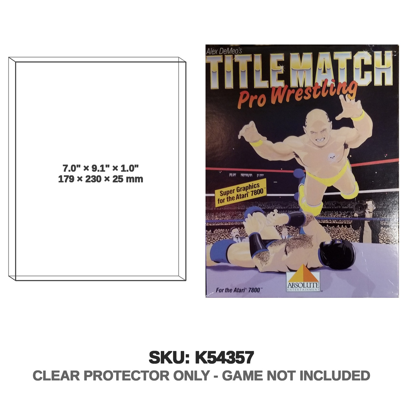 Title Match Pro Wrestling Atari 7800 Game