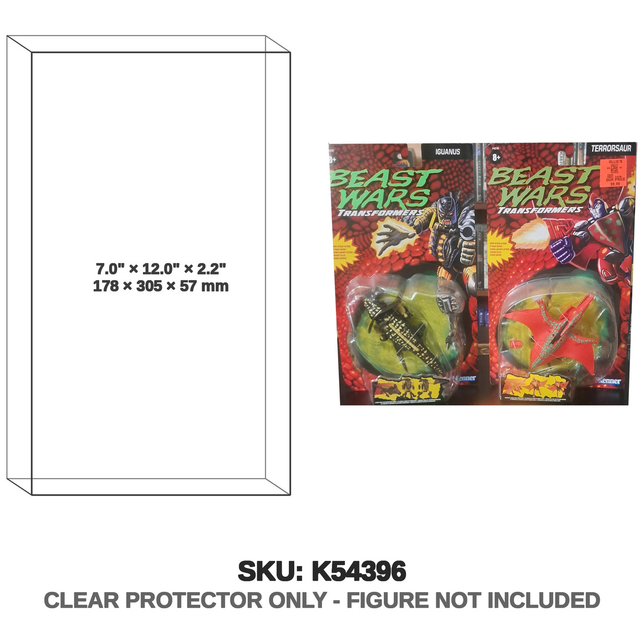 Iguanus and Terrorsaur Transformers Beast Wars Figures